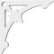 Ekena Millwork Sellek Architectural Grade PVC Bracket, 5/8"W X 6"D X 6"H BKTP01X06X06SK - alternate 4